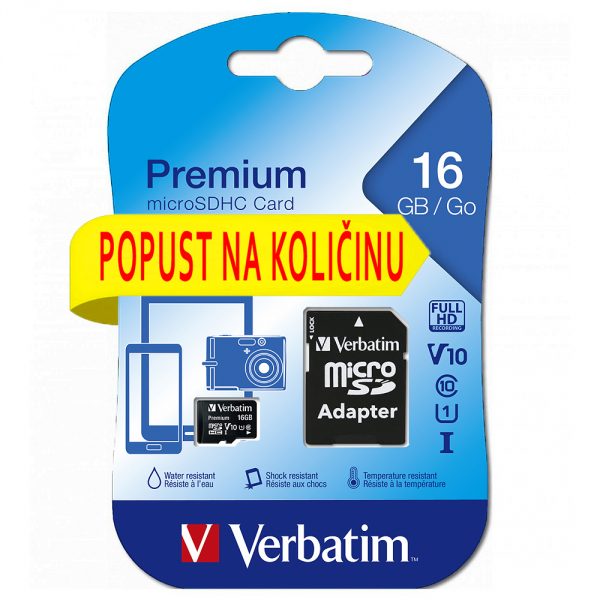 verbatim microsd 16 (-)