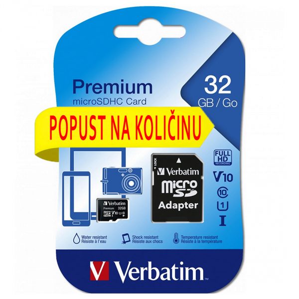 verbatim microsd 32 (-)