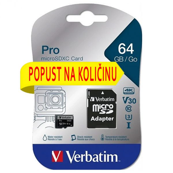 verbatim microsd pro 64 (-)